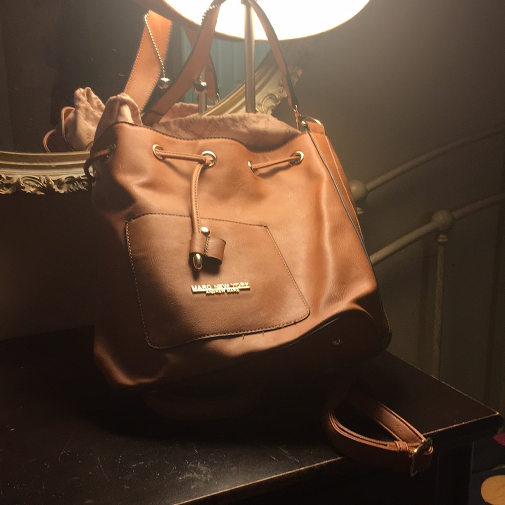 Marc New York Andrew Marc Leather Backpack